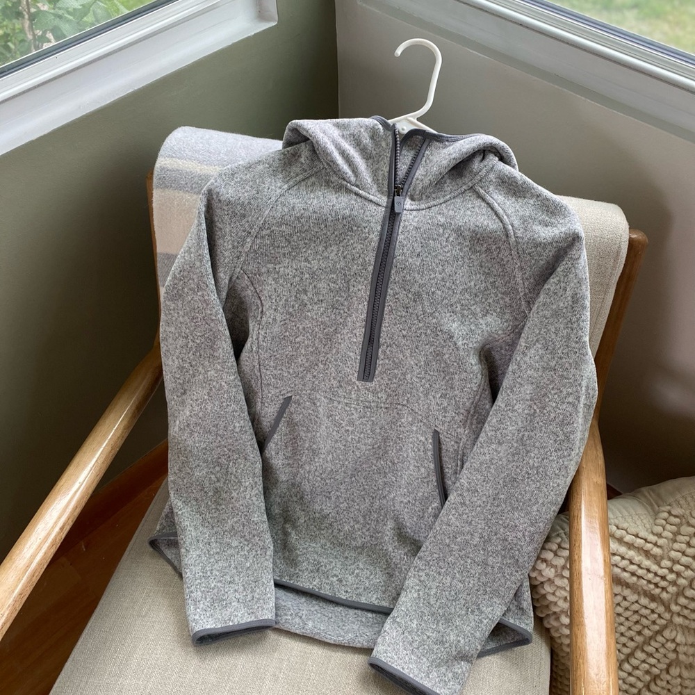Lululemon Athletica Gray Sweatshirt Quarter-Zip
